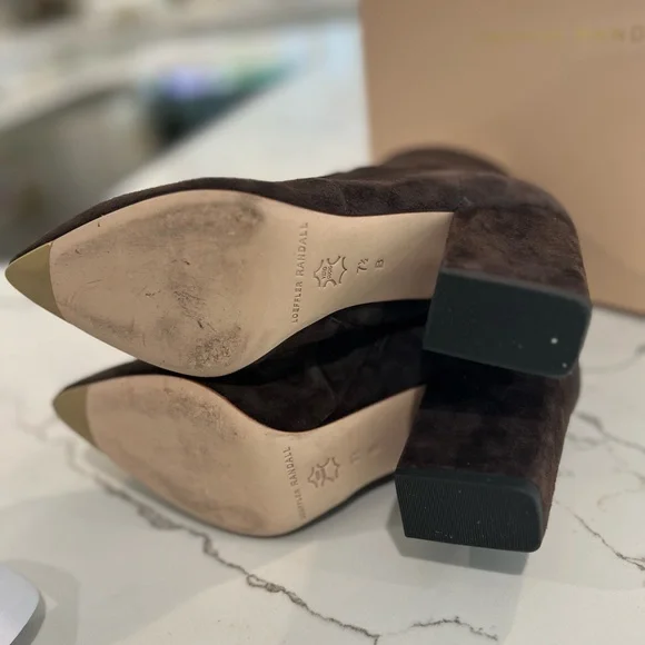 Loeffler Randall Brown Suede Isla Bootie - Picture 6 of 14